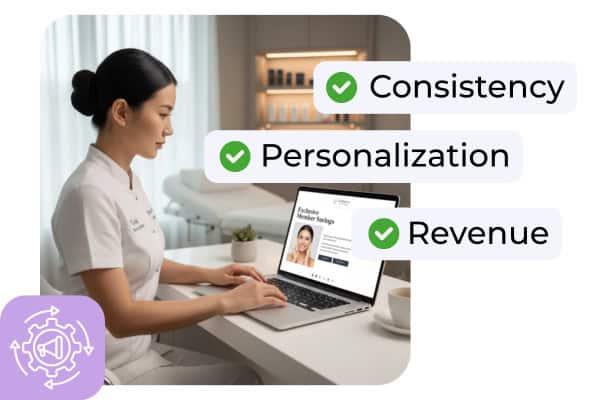 provider working on laptop